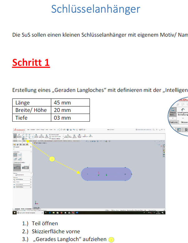 Unterrichtsprojekt Schlüsselanhänger und Becher